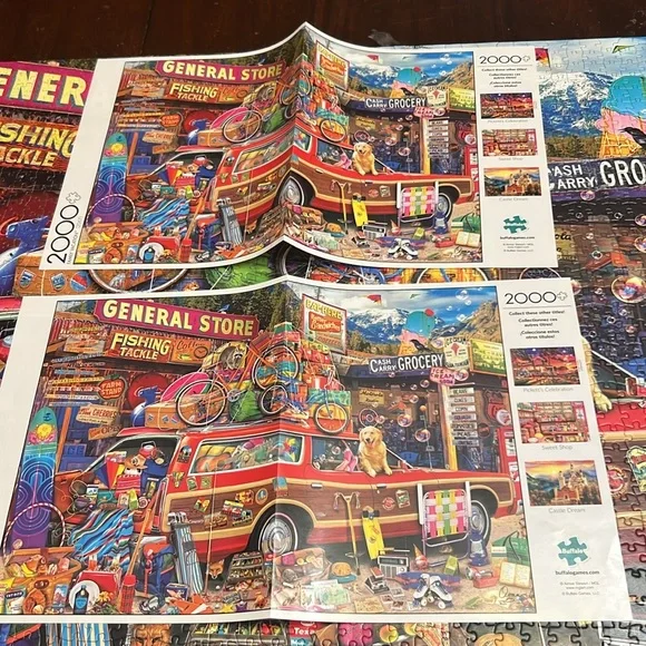Buffalo Aimee Stewart Family Vacation 2000 Piece Puzzle. Complete. - Picture 5 of 6